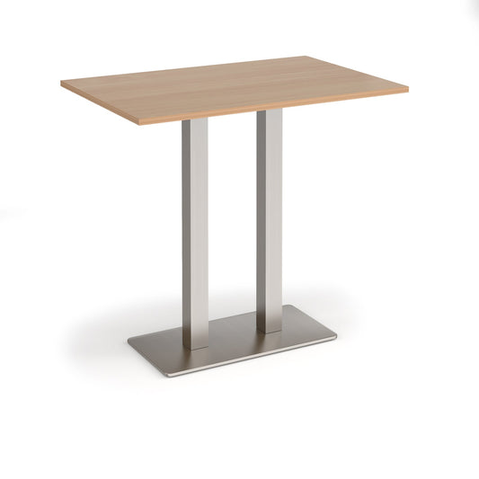 Eros rectangular poseur table with twin uprights