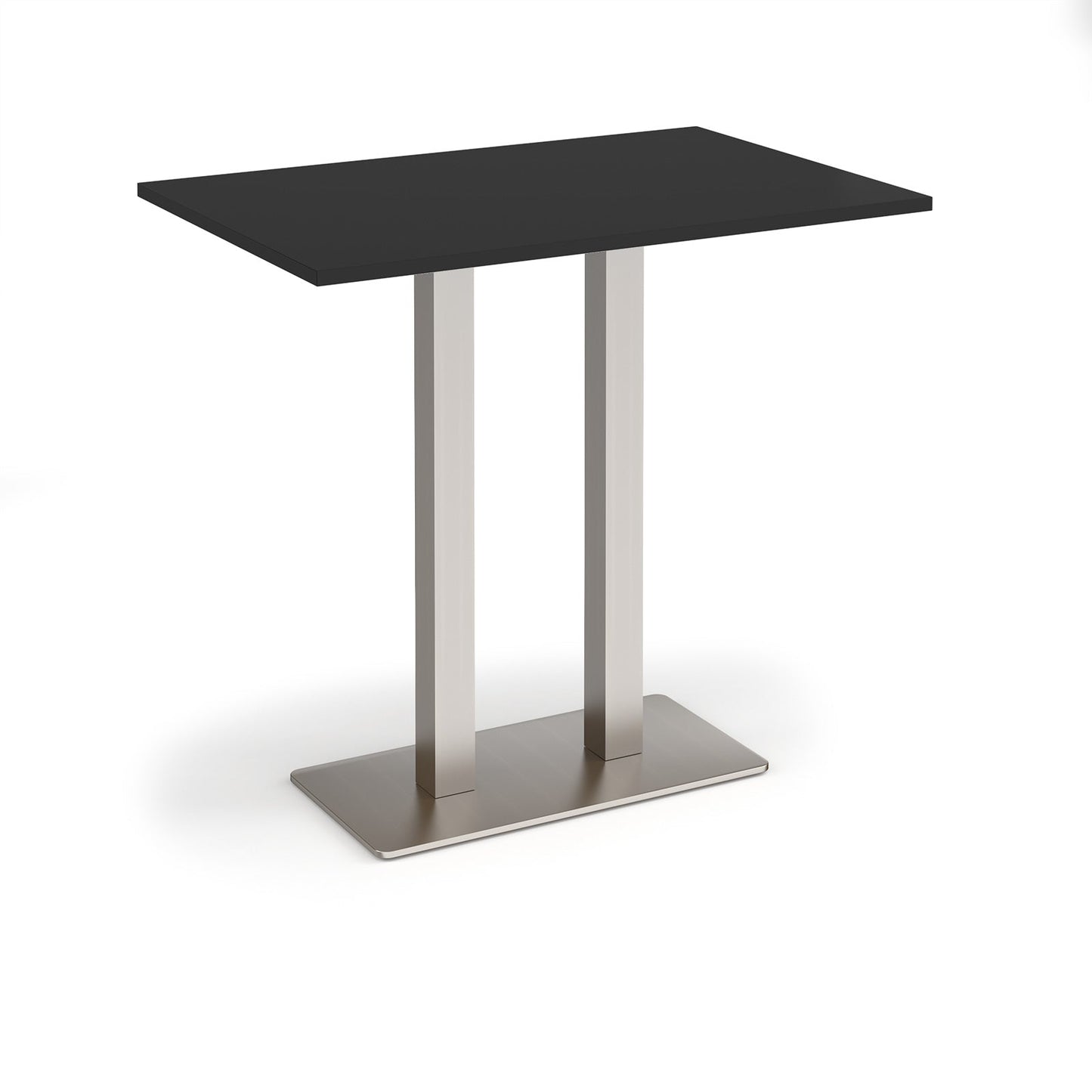 Eros rectangular poseur table with twin uprights