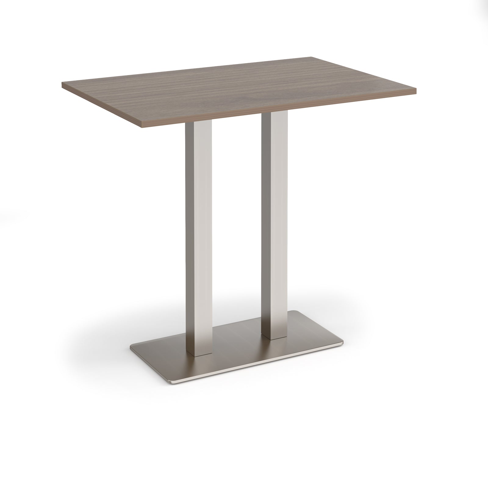 Eros rectangular poseur table with twin uprights