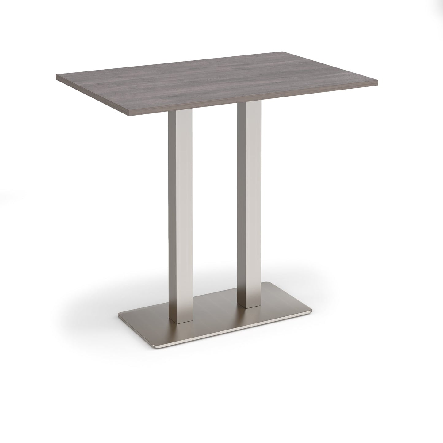 Eros rectangular poseur table with twin uprights