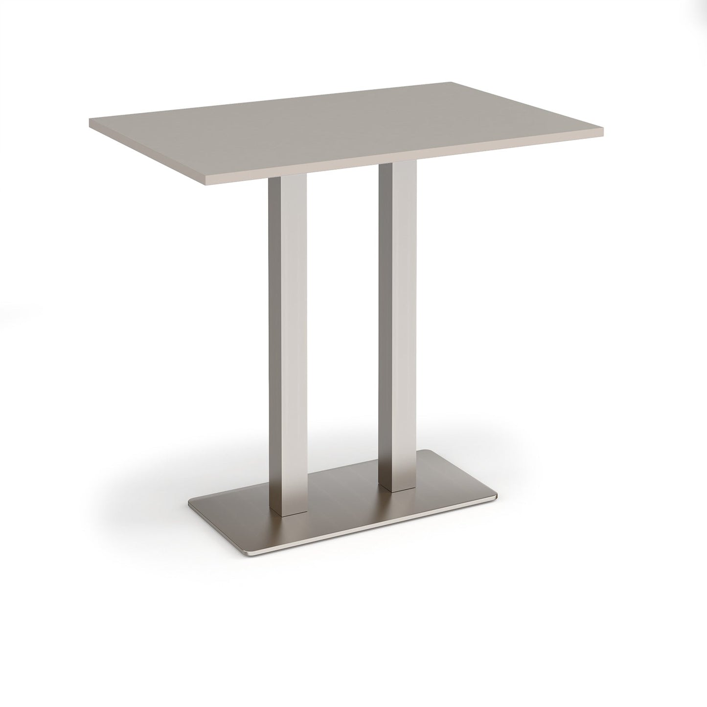 Eros rectangular poseur table with twin uprights