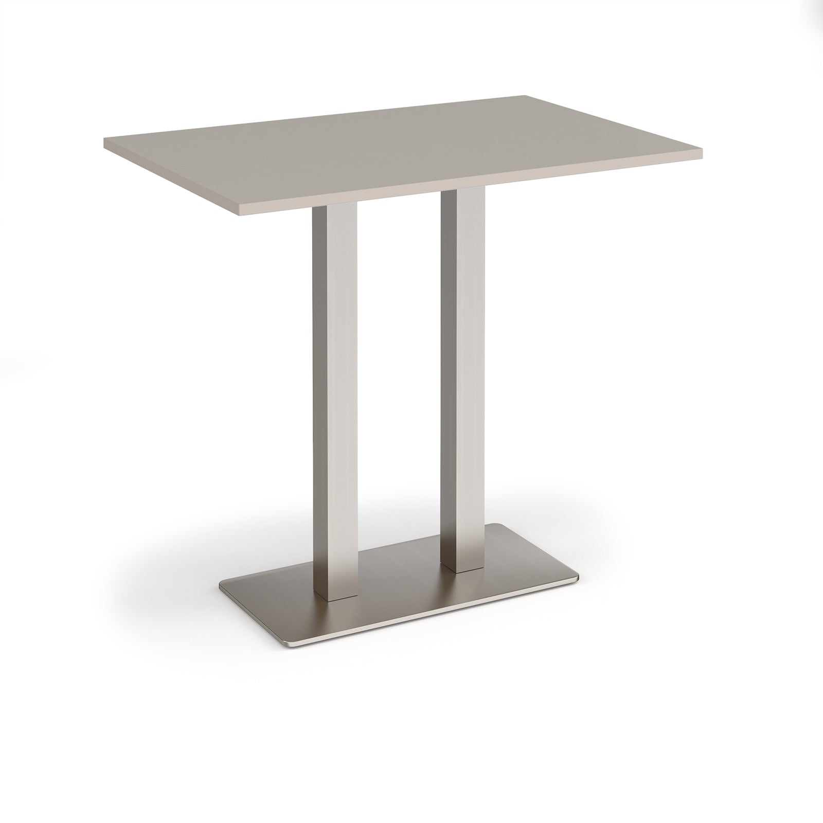 Eros rectangular poseur table with twin uprights
