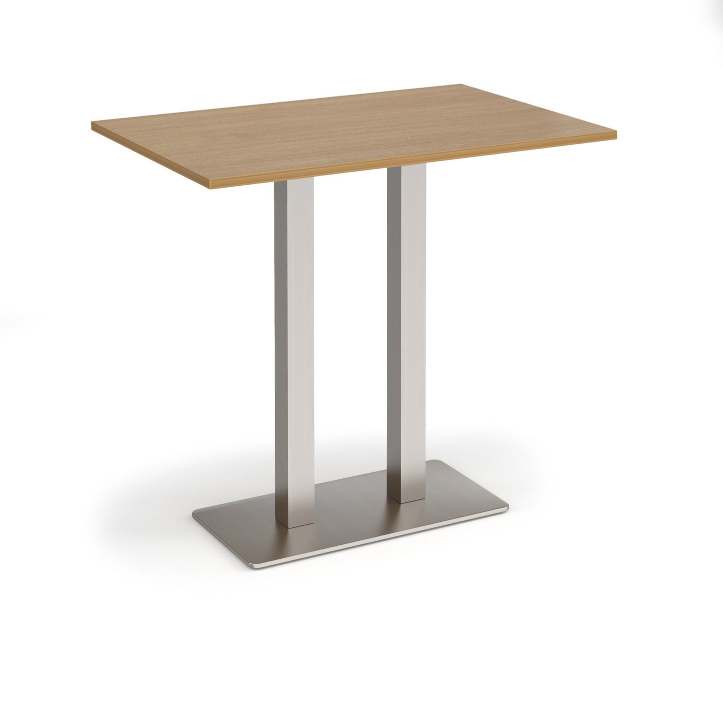 Eros rectangular poseur table with twin uprights