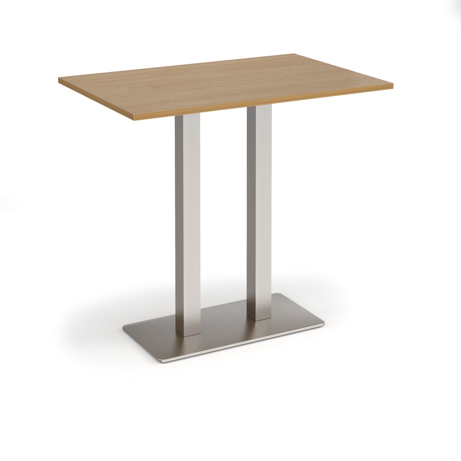 Eros rectangular poseur table with twin uprights
