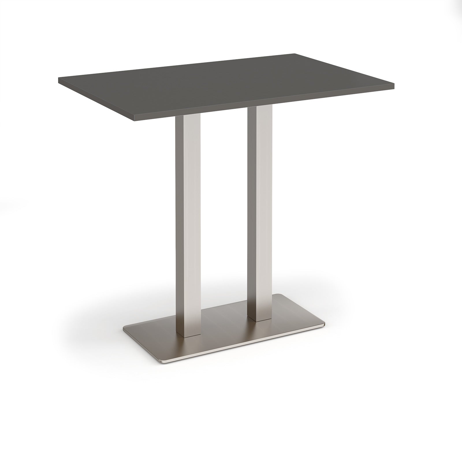 Eros rectangular poseur table with twin uprights