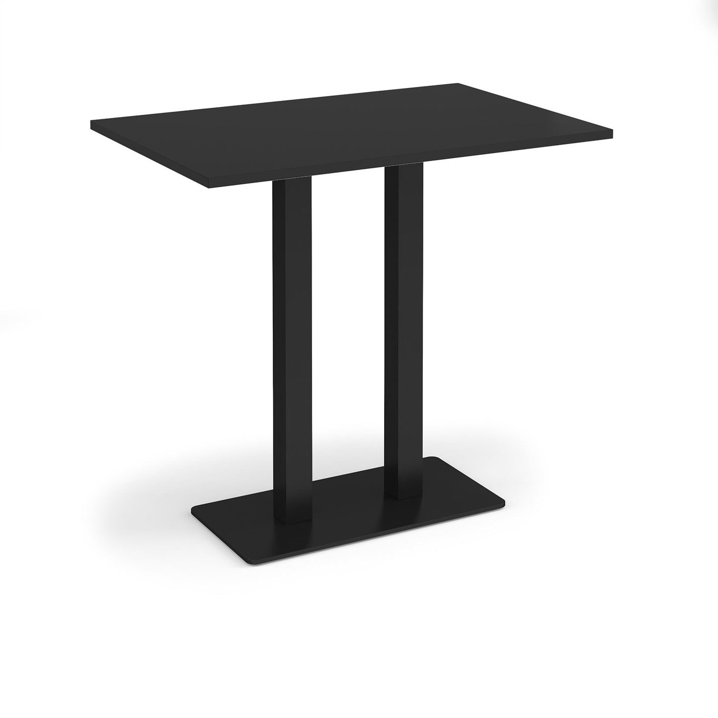 Eros rectangular poseur table with twin uprights