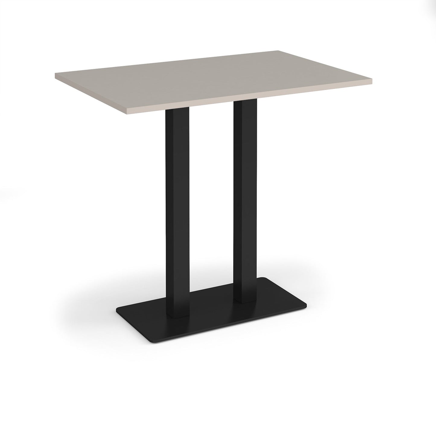 Eros rectangular poseur table with twin uprights