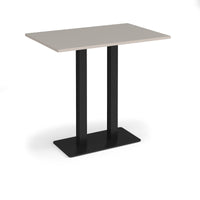 Eros rectangular poseur table with twin uprights