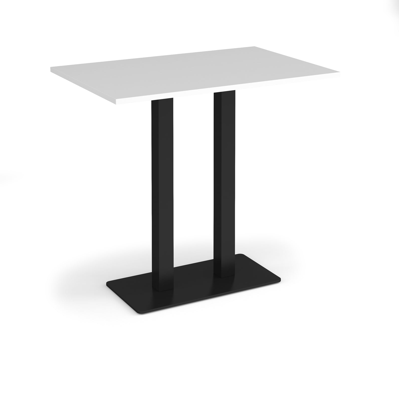 Eros rectangular poseur table with twin uprights