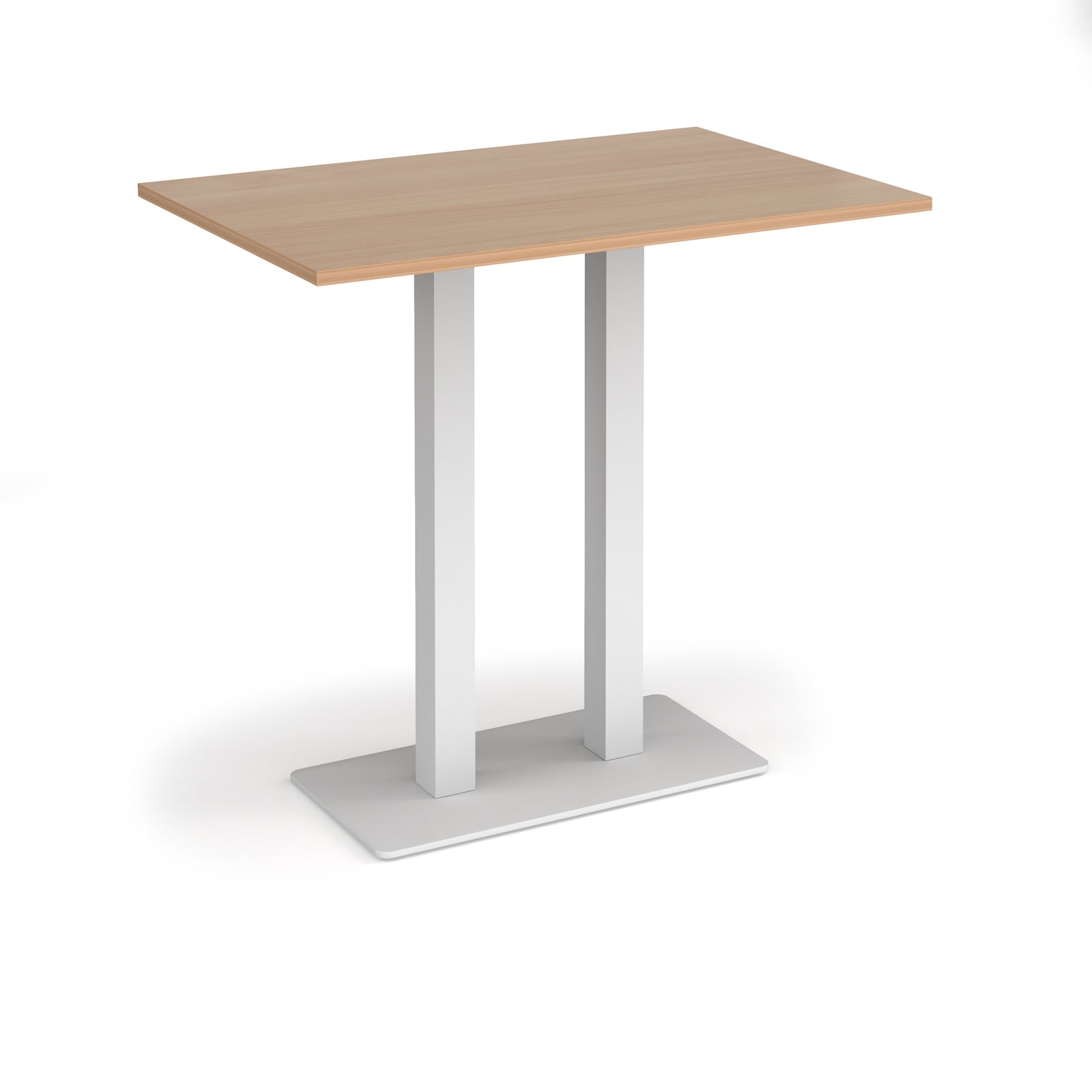 Eros rectangular poseur table with twin uprights