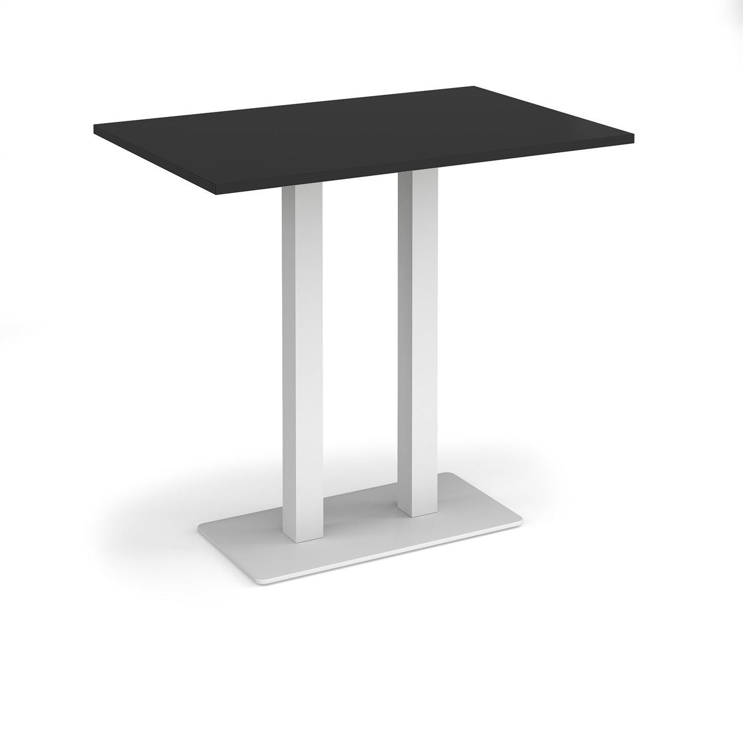 Eros rectangular poseur table with twin uprights