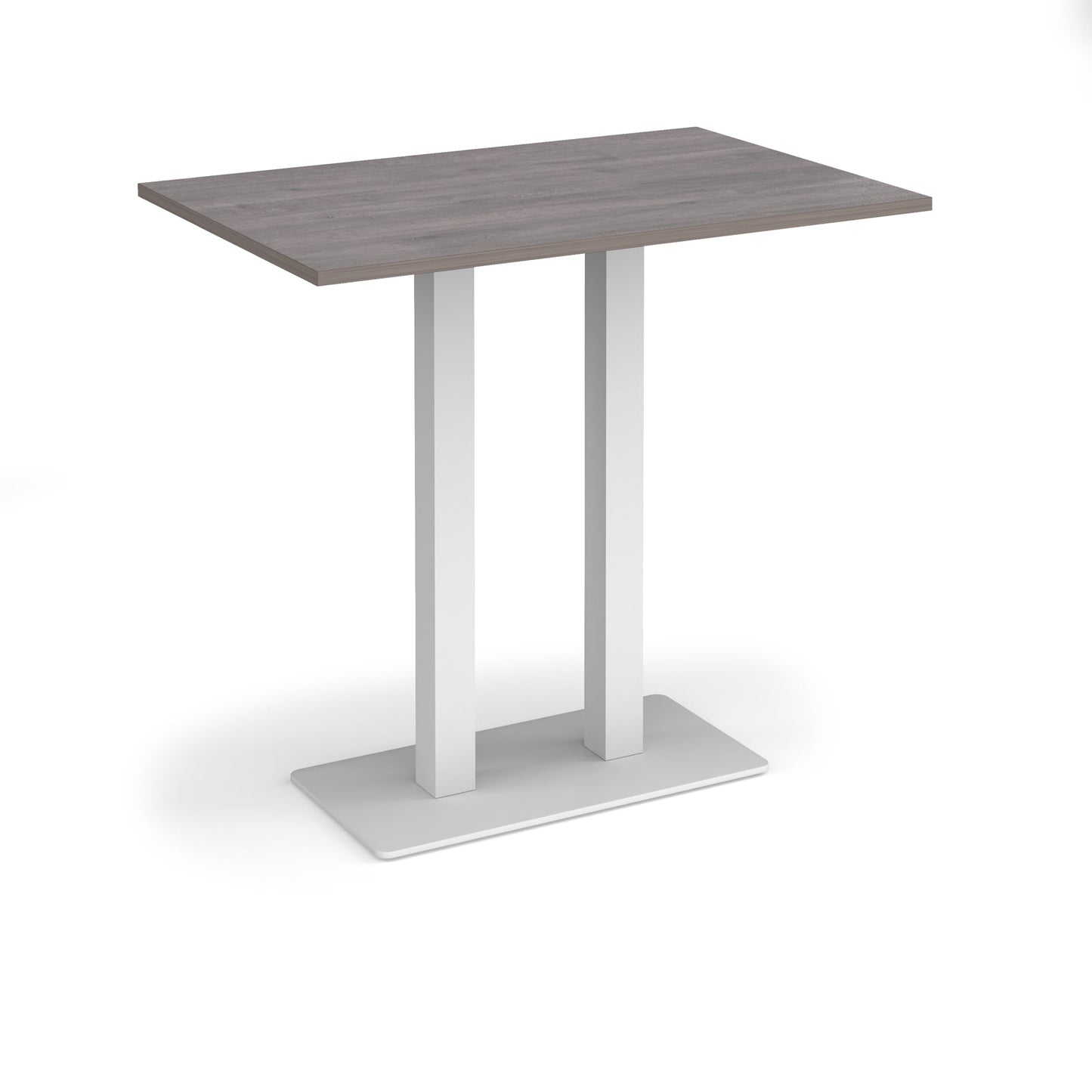 Eros rectangular poseur table with twin uprights