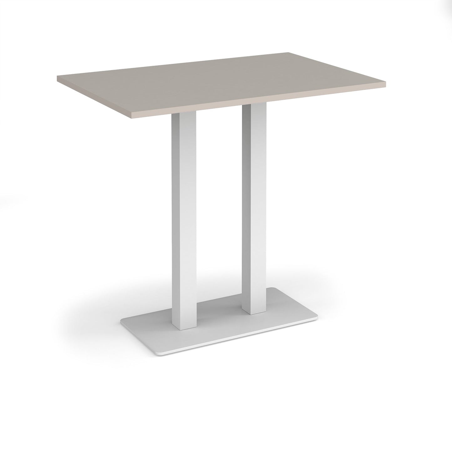 Eros rectangular poseur table with twin uprights