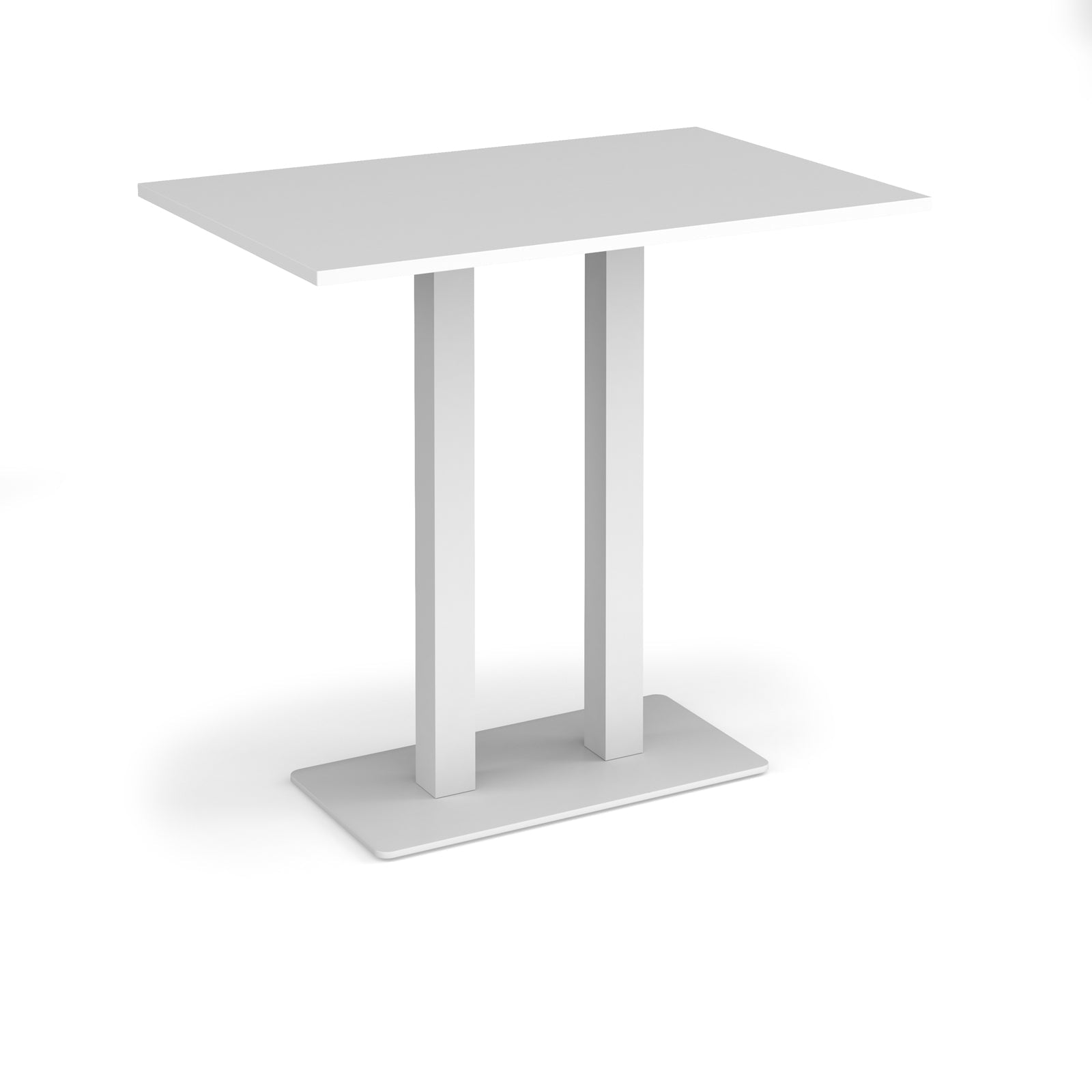 Eros rectangular poseur table with twin uprights