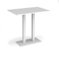 Eros rectangular poseur table with twin uprights