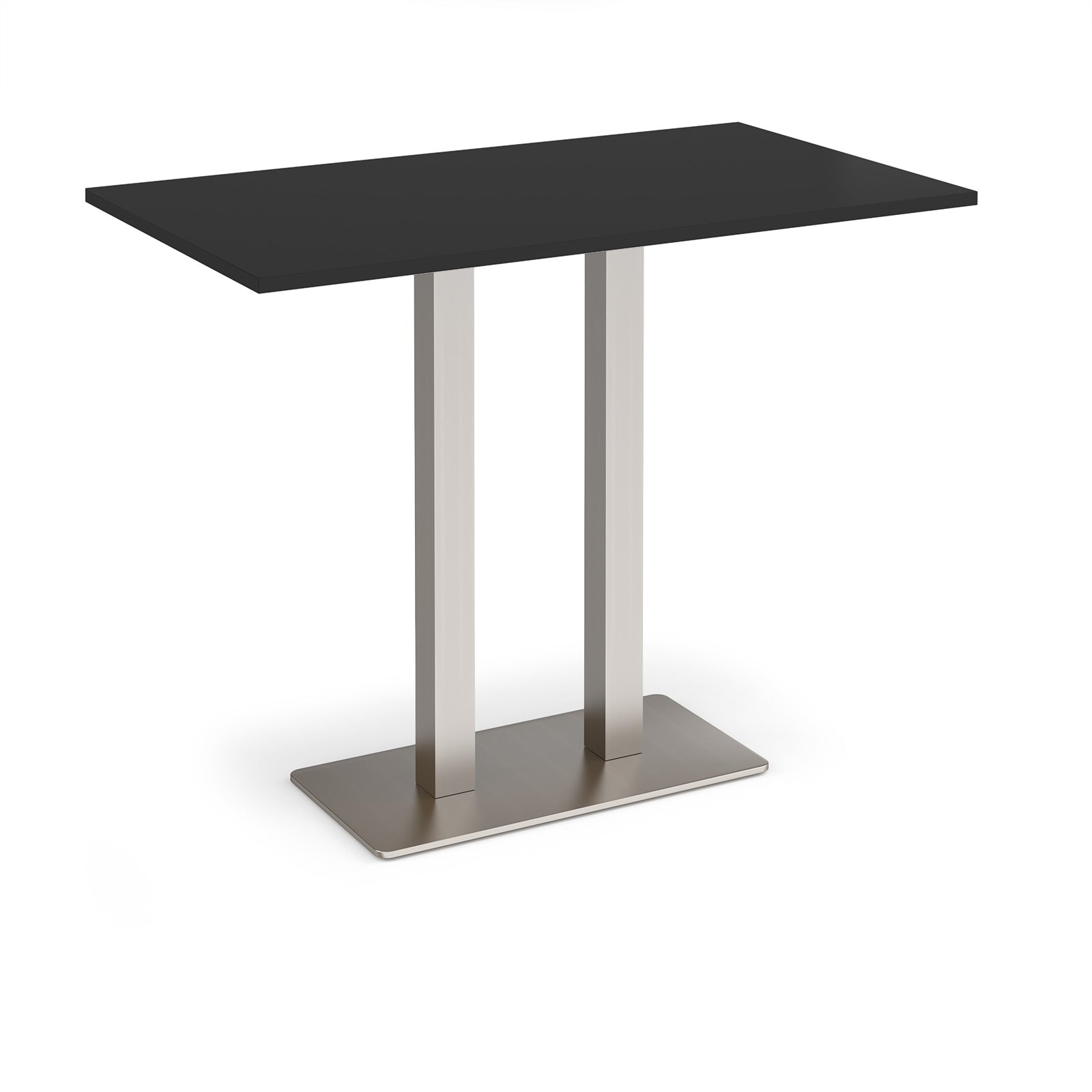 Eros rectangular poseur table with twin uprights