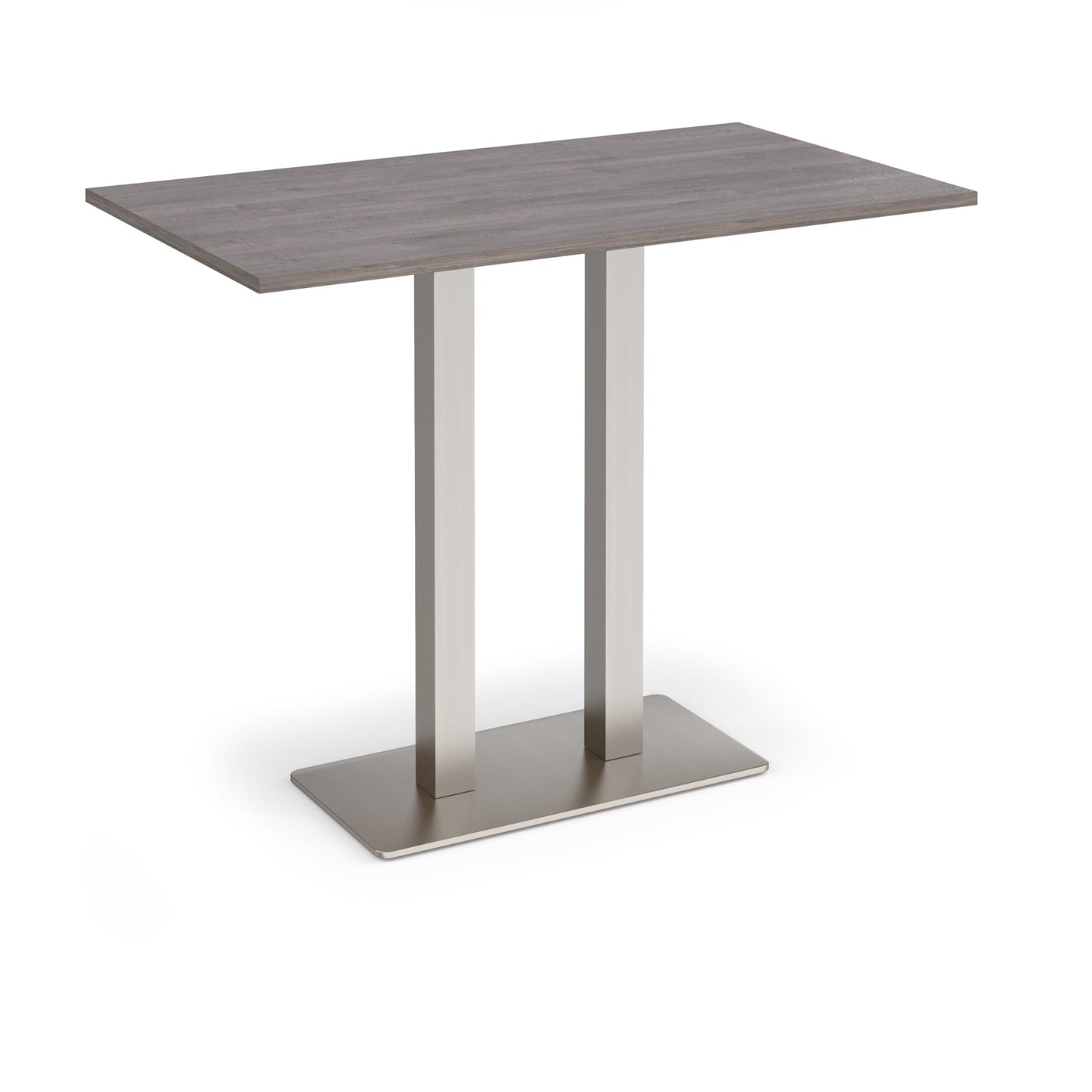Eros rectangular poseur table with twin uprights