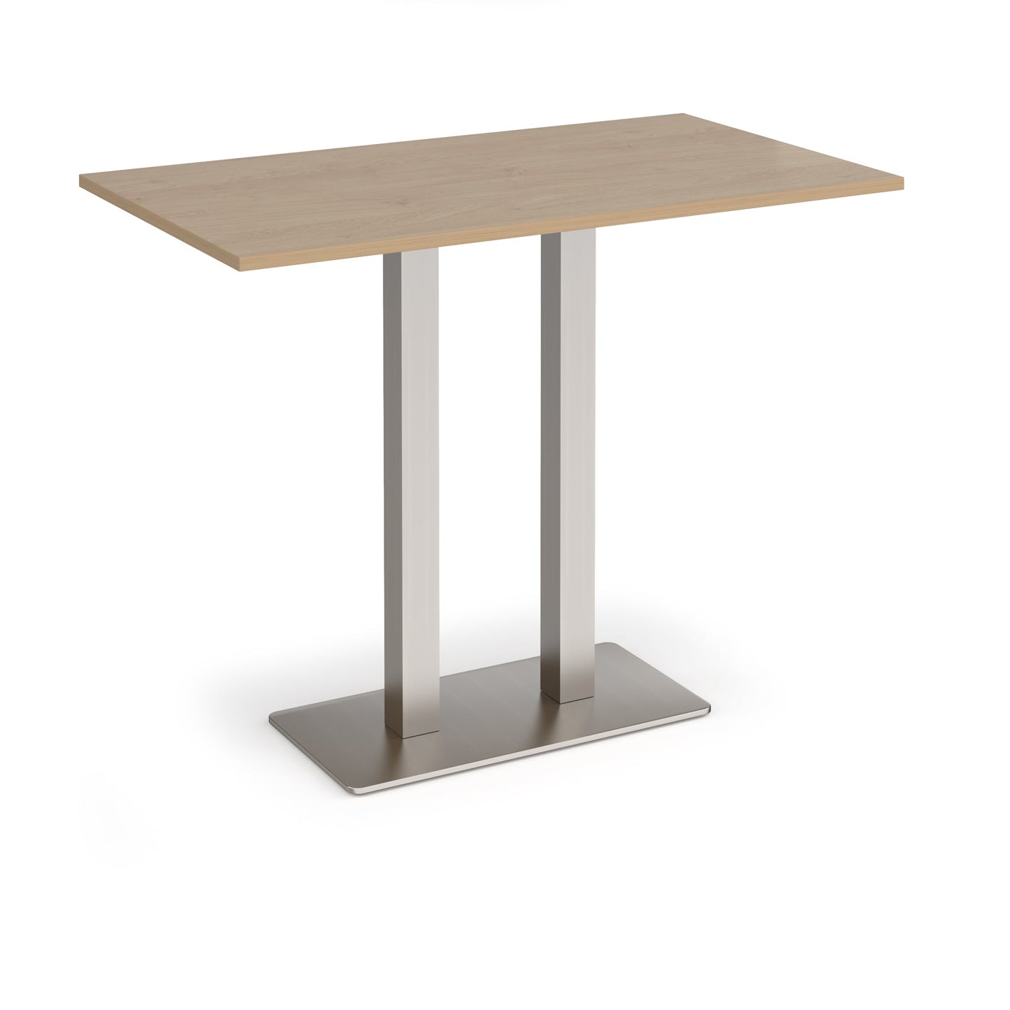 Eros rectangular poseur table with twin uprights