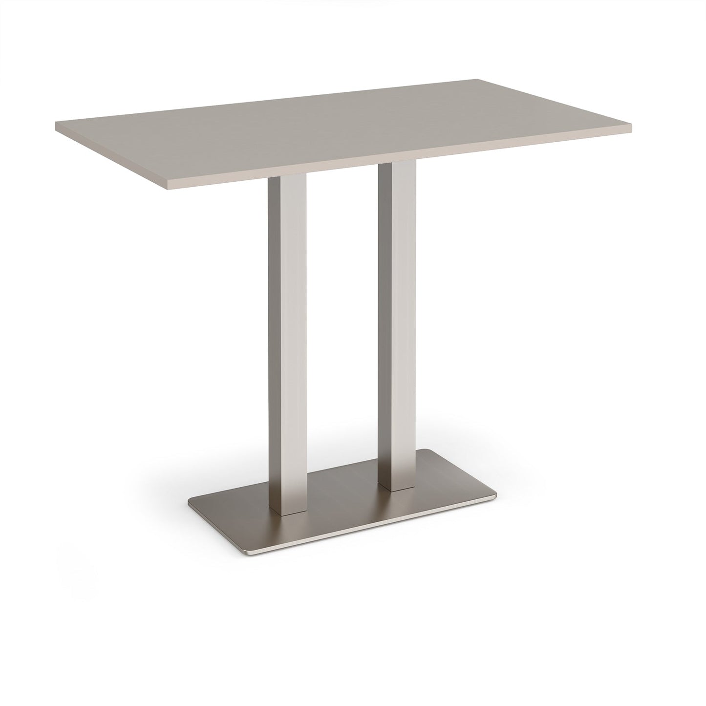 Eros rectangular poseur table with twin uprights