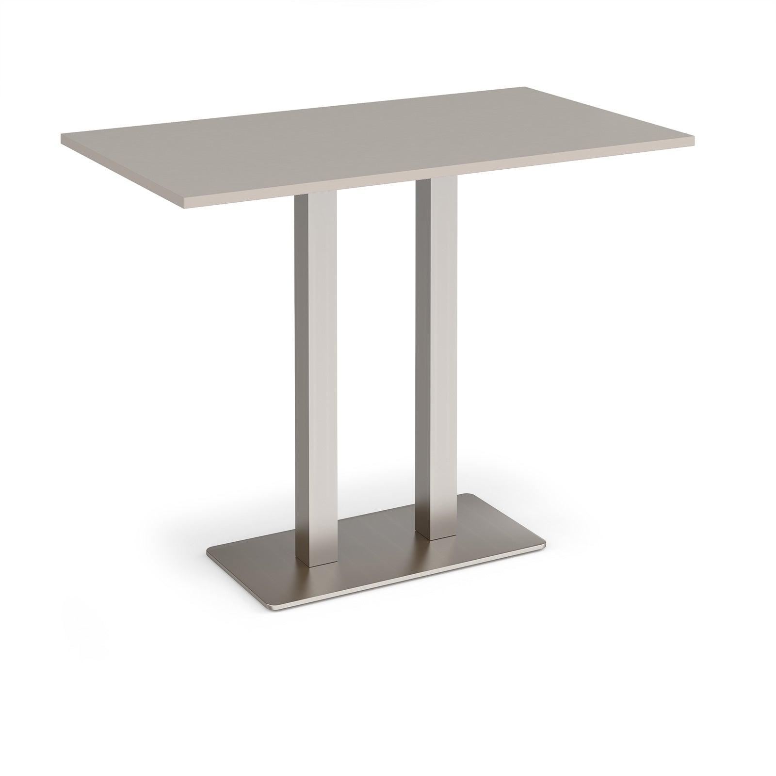 Eros rectangular poseur table with twin uprights