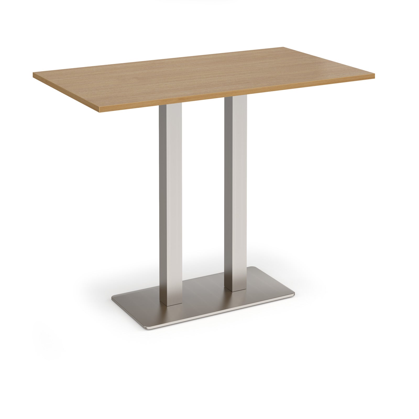 Eros rectangular poseur table with twin uprights