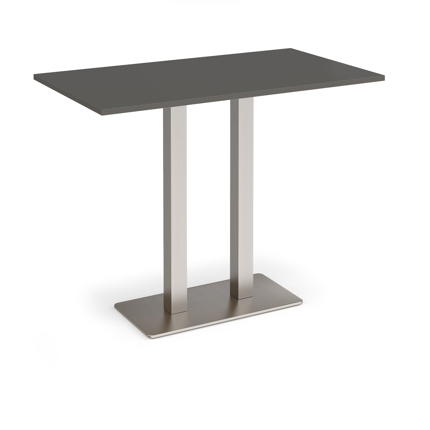 Eros rectangular poseur table with twin uprights