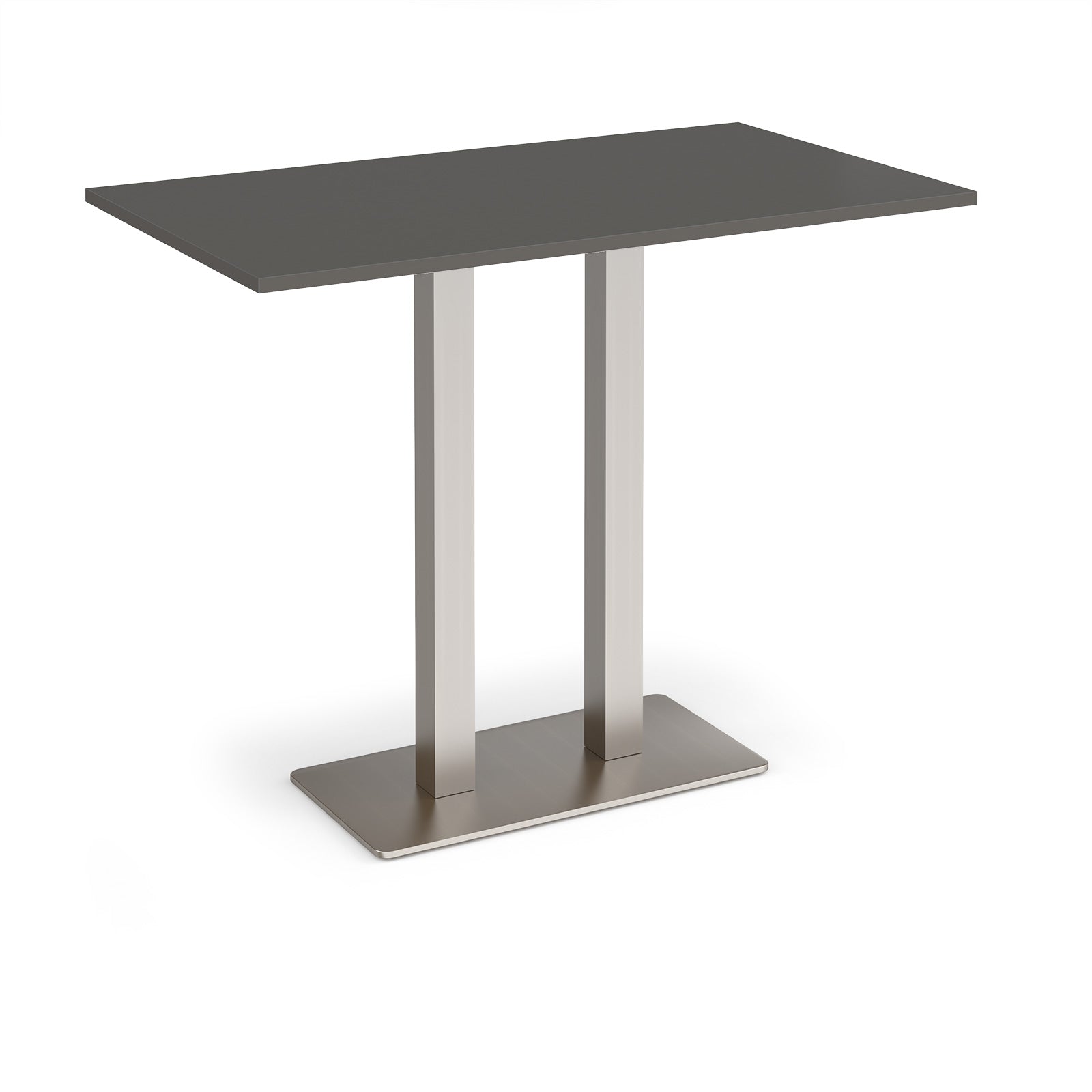 Eros rectangular poseur table with twin uprights