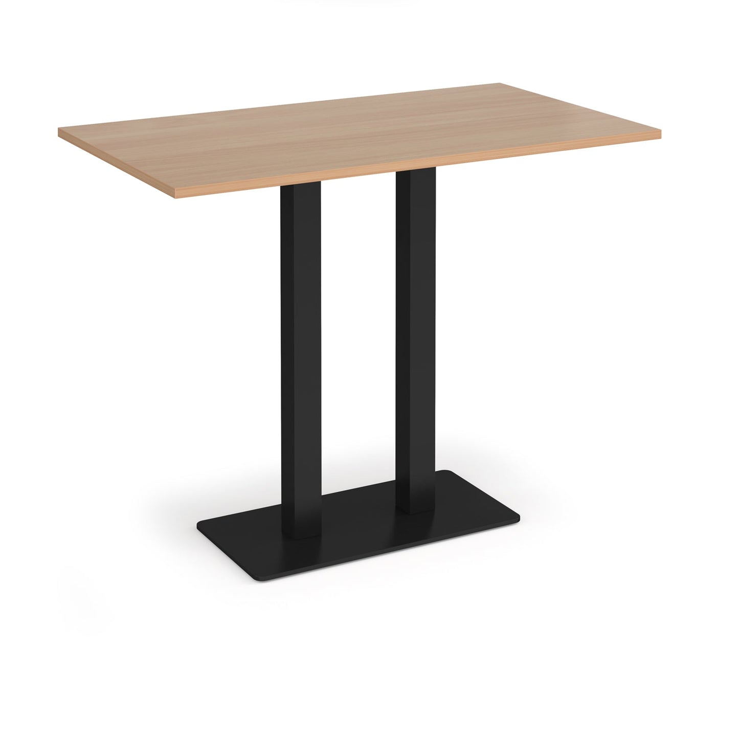 Eros rectangular poseur table with twin uprights