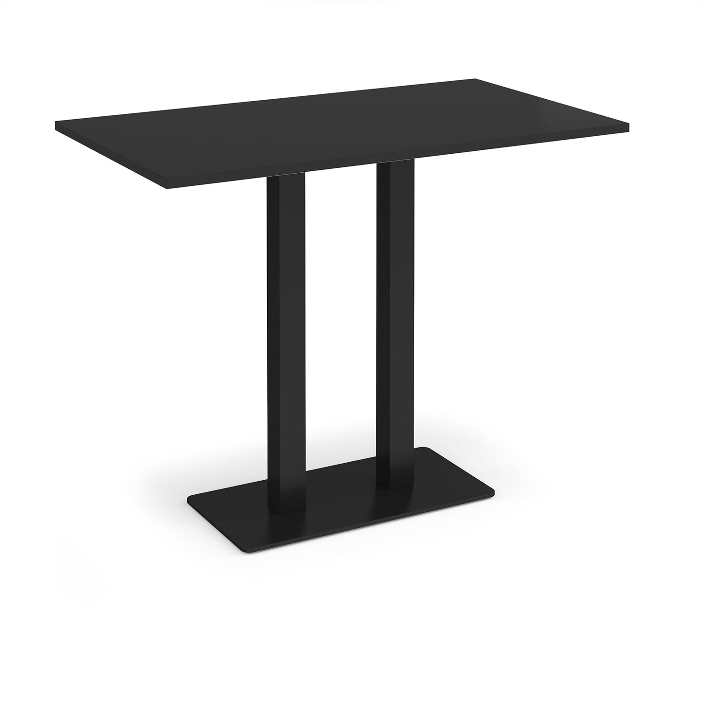 Eros rectangular poseur table with twin uprights