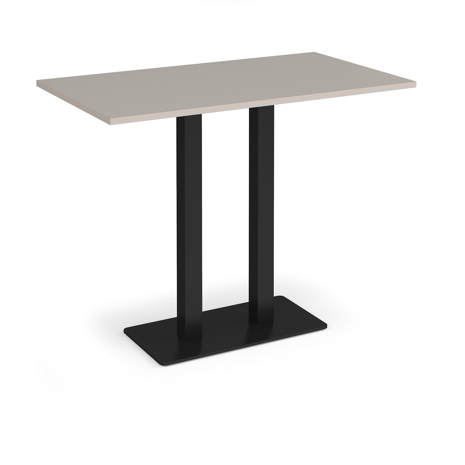 Eros rectangular poseur table with twin uprights
