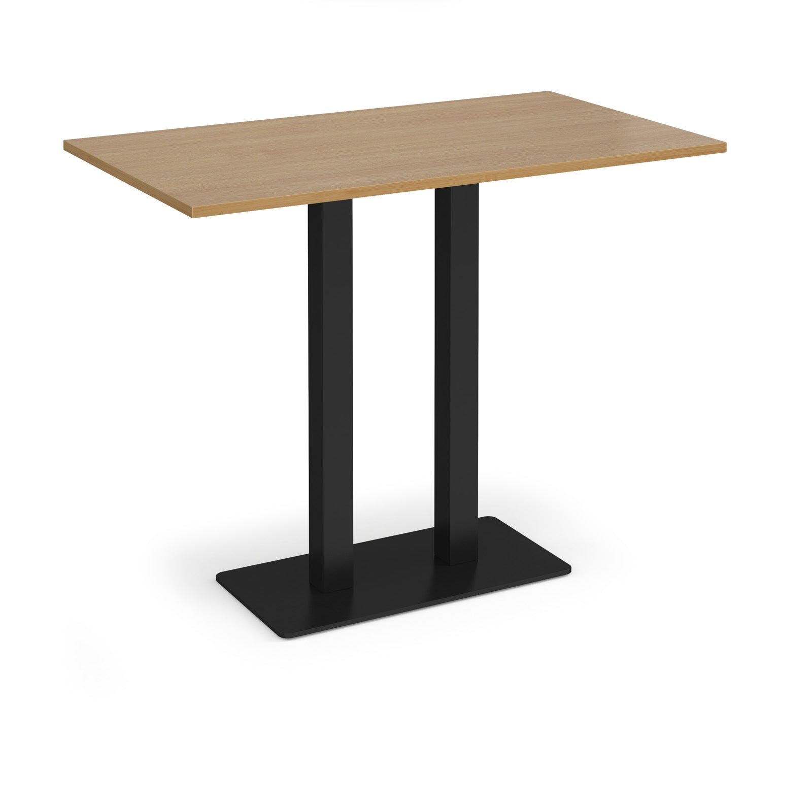 Eros rectangular poseur table with twin uprights
