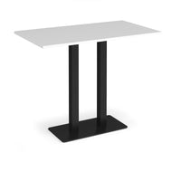 Eros rectangular poseur table with twin uprights