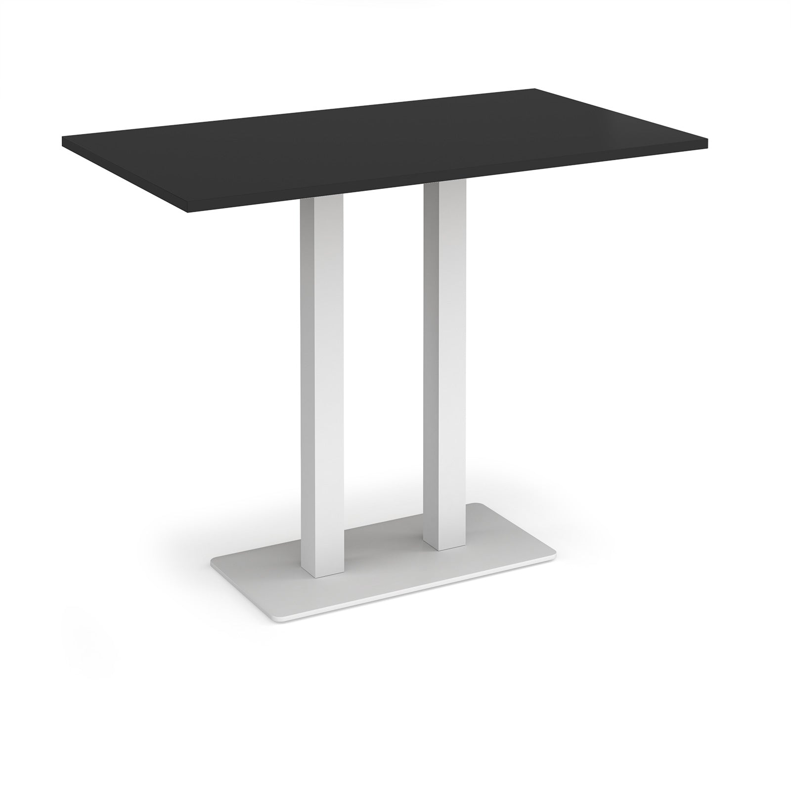Eros rectangular poseur table with twin uprights