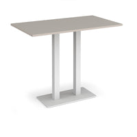Eros rectangular poseur table with twin uprights