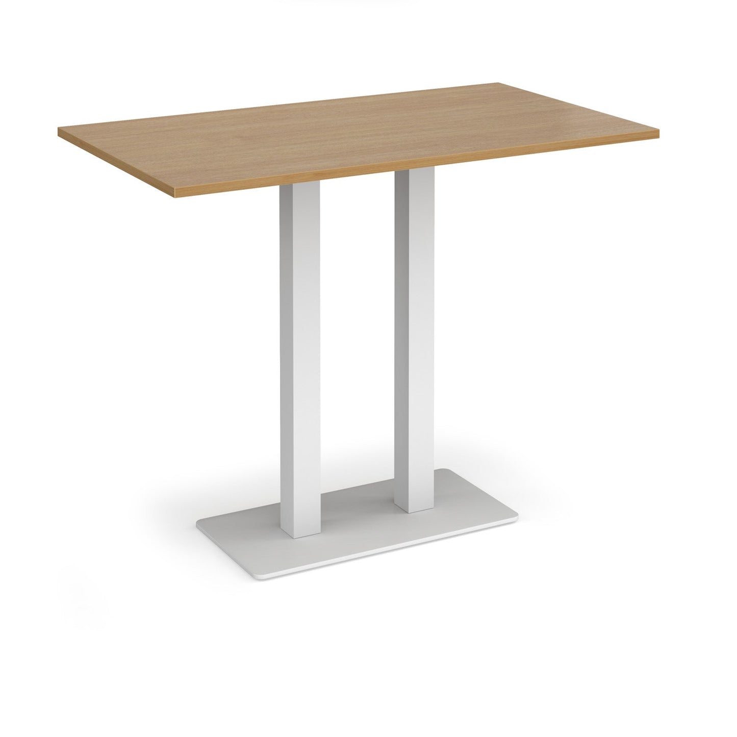 Eros rectangular poseur table with twin uprights