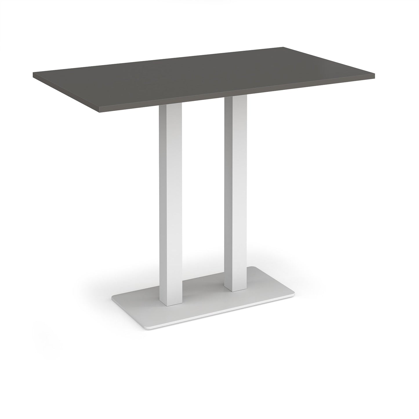Eros rectangular poseur table with twin uprights