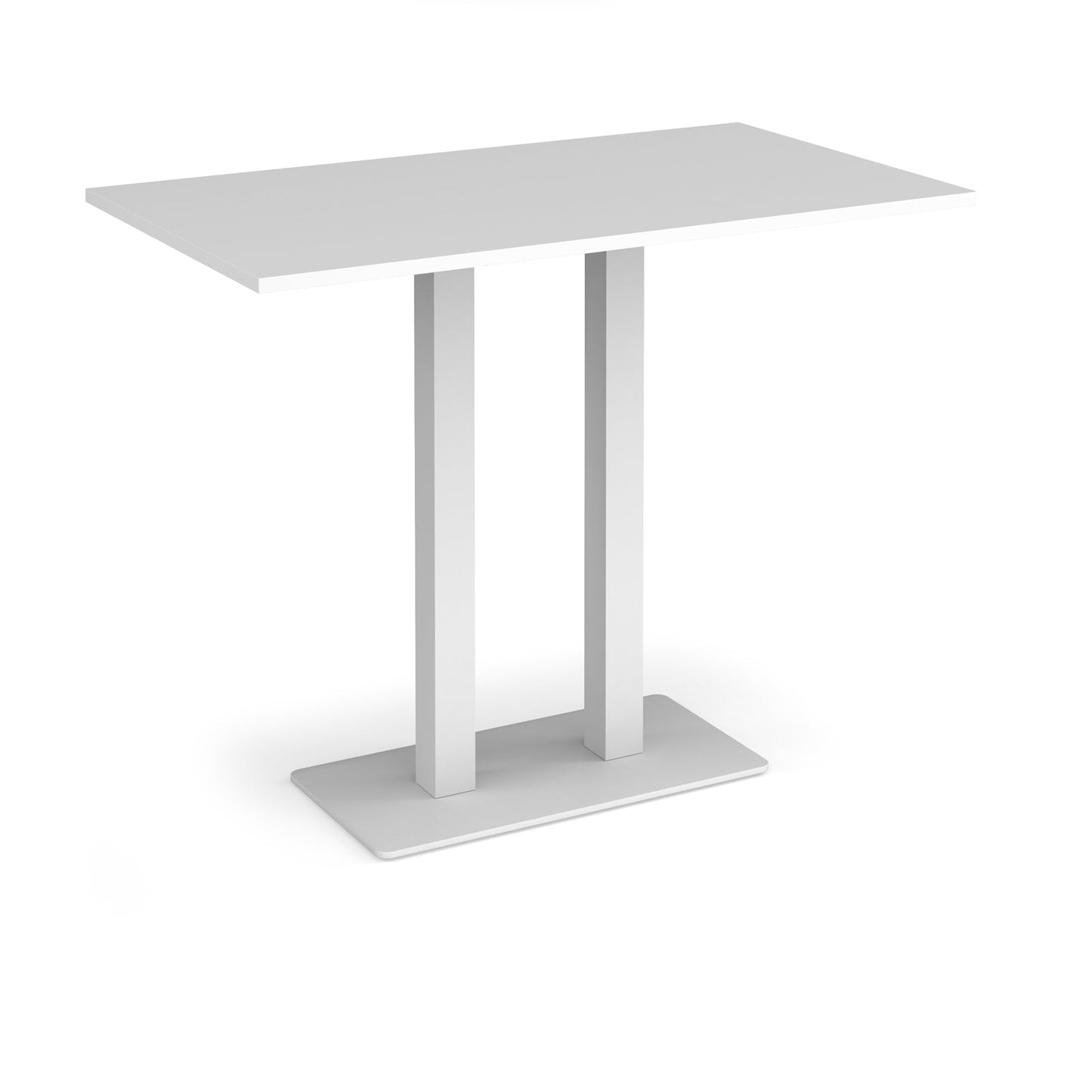 Eros rectangular poseur table with twin uprights
