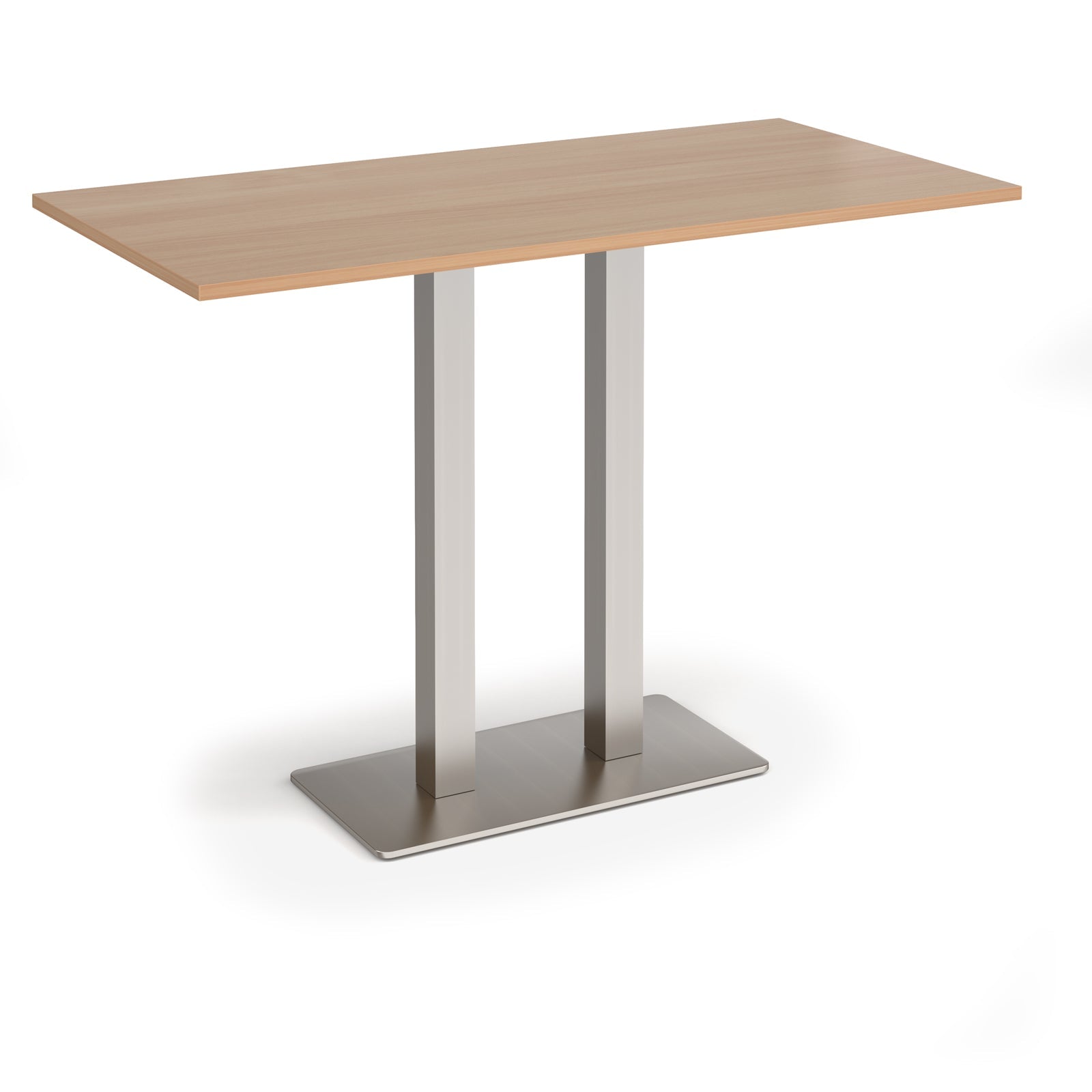 Eros rectangular poseur table with twin uprights