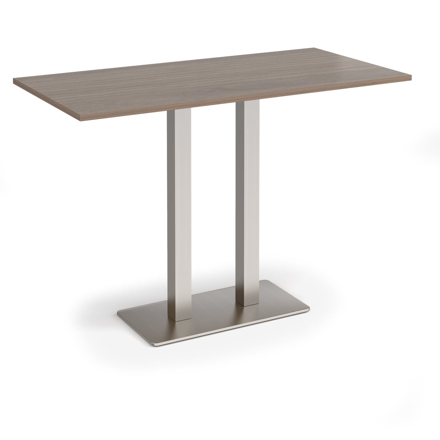 Eros rectangular poseur table with twin uprights