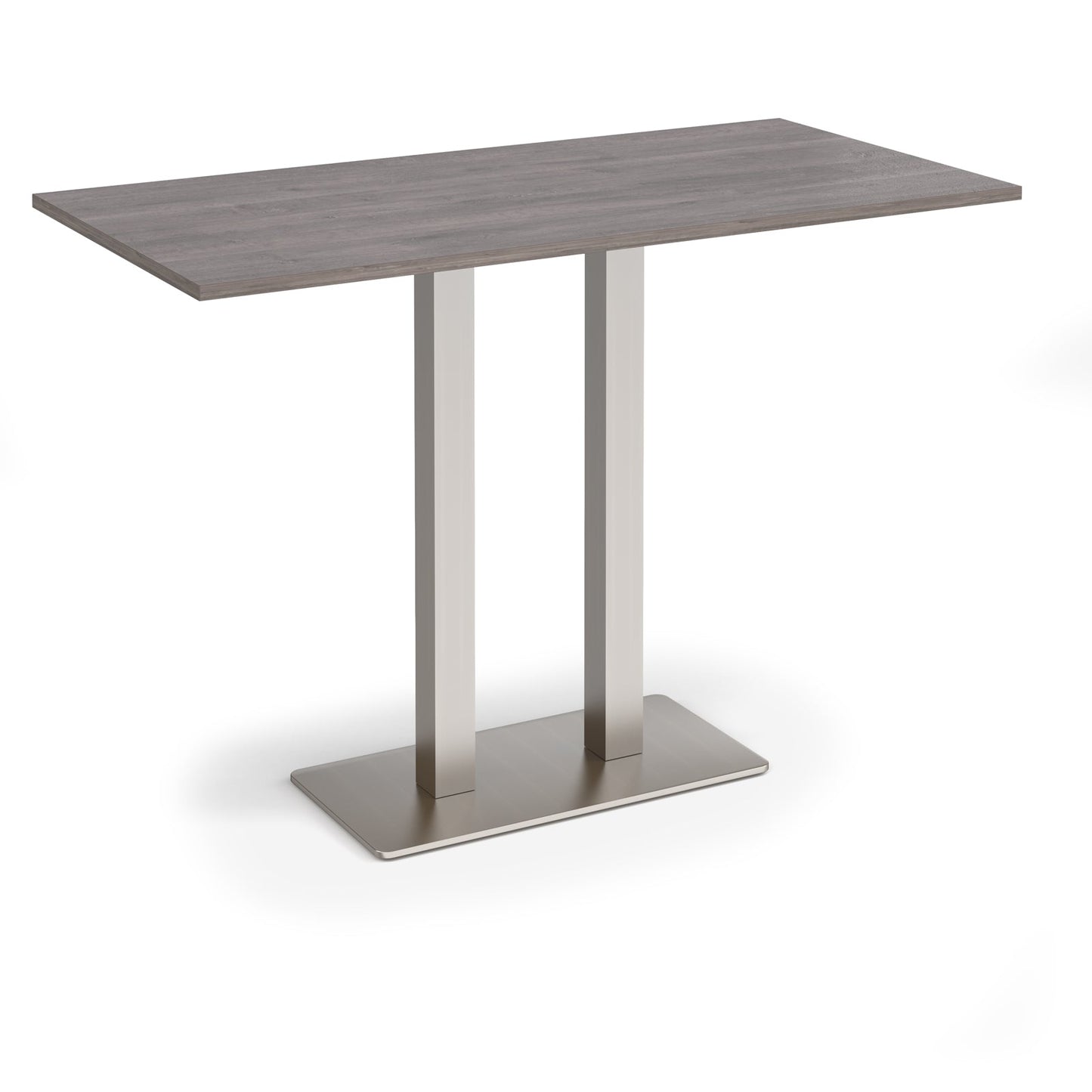 Eros rectangular poseur table with twin uprights