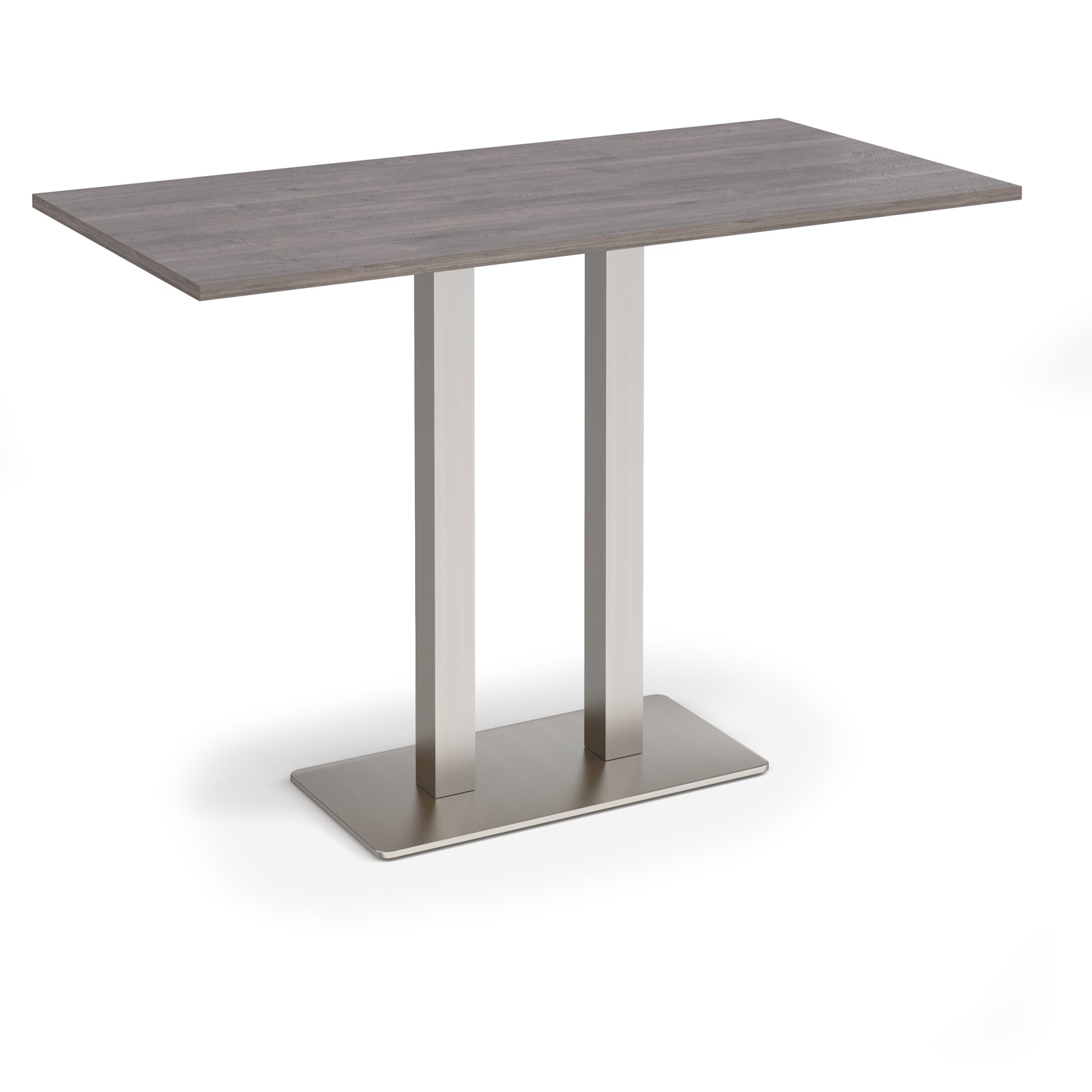 Eros rectangular poseur table with twin uprights
