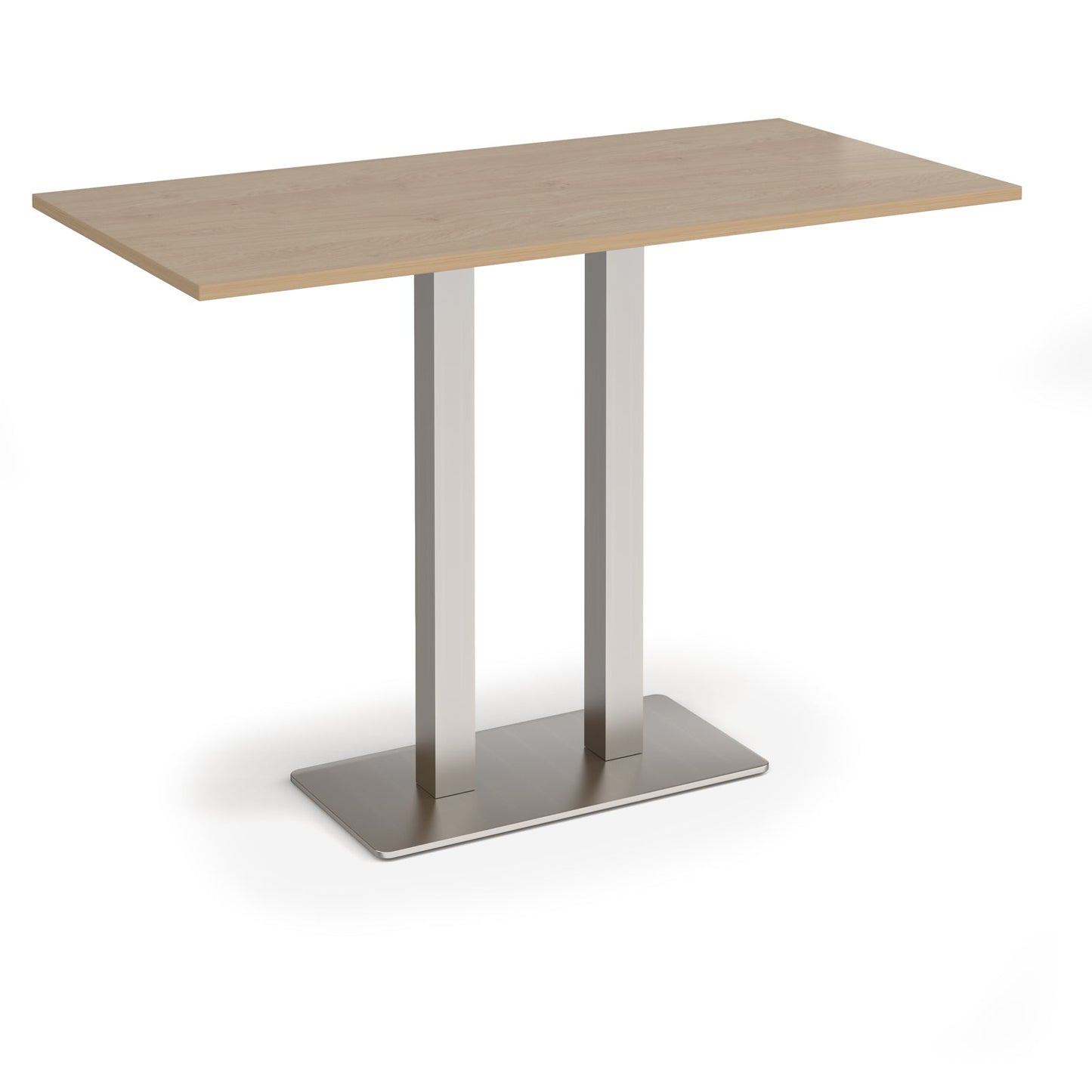 Eros rectangular poseur table with twin uprights