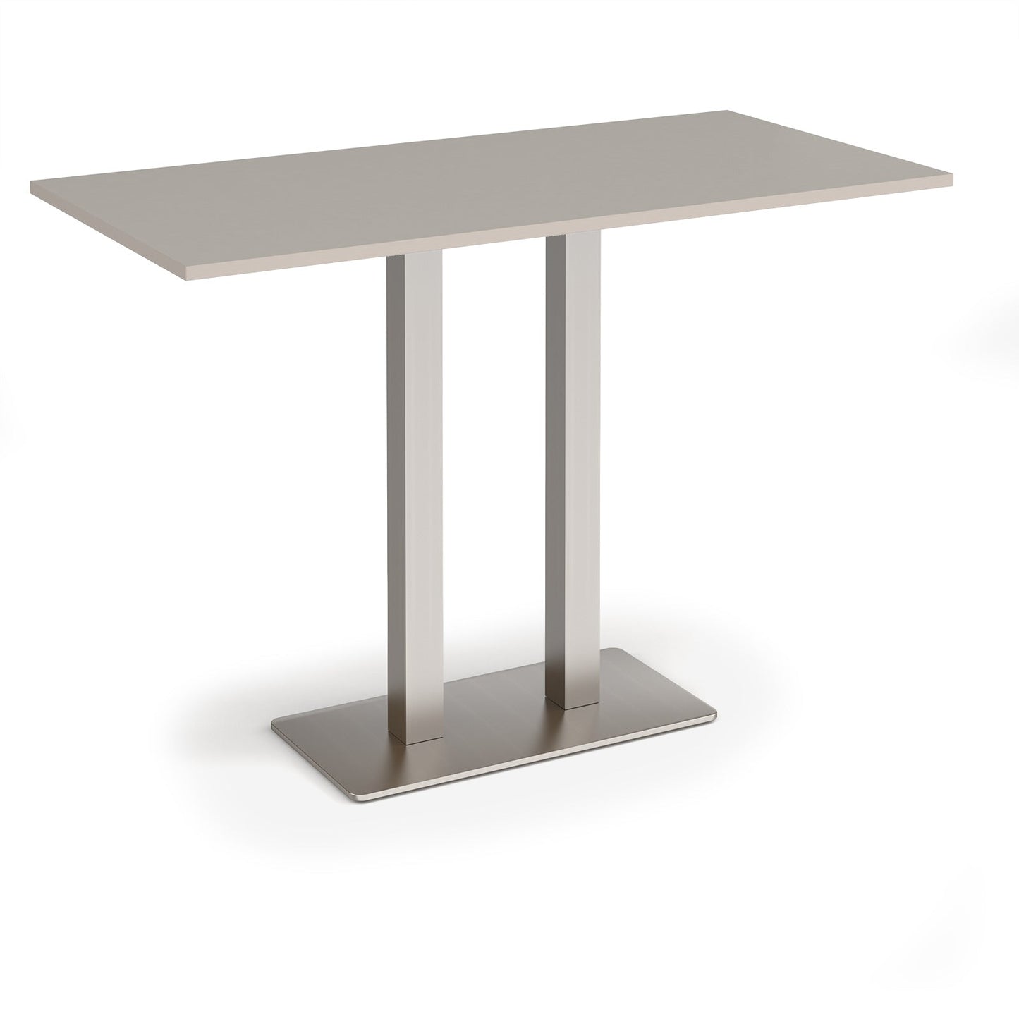 Eros rectangular poseur table with twin uprights