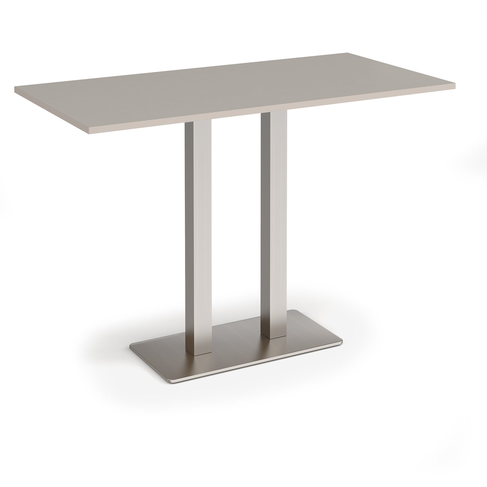 Eros rectangular poseur table with twin uprights