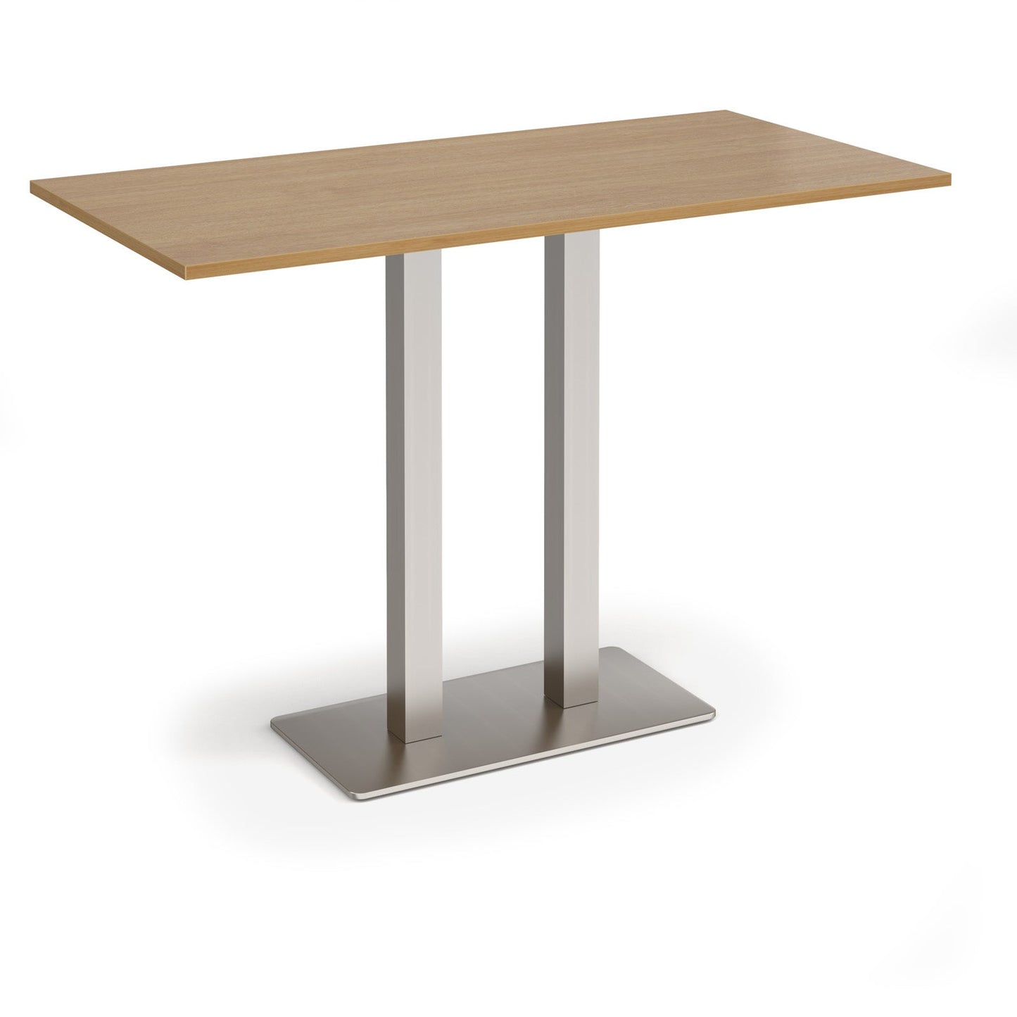 Eros rectangular poseur table with twin uprights