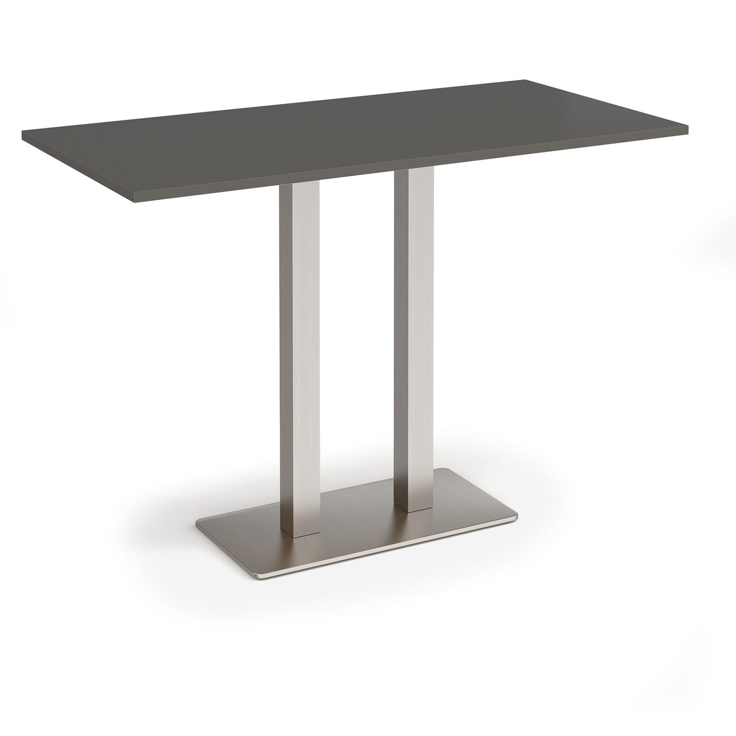 Eros rectangular poseur table with twin uprights
