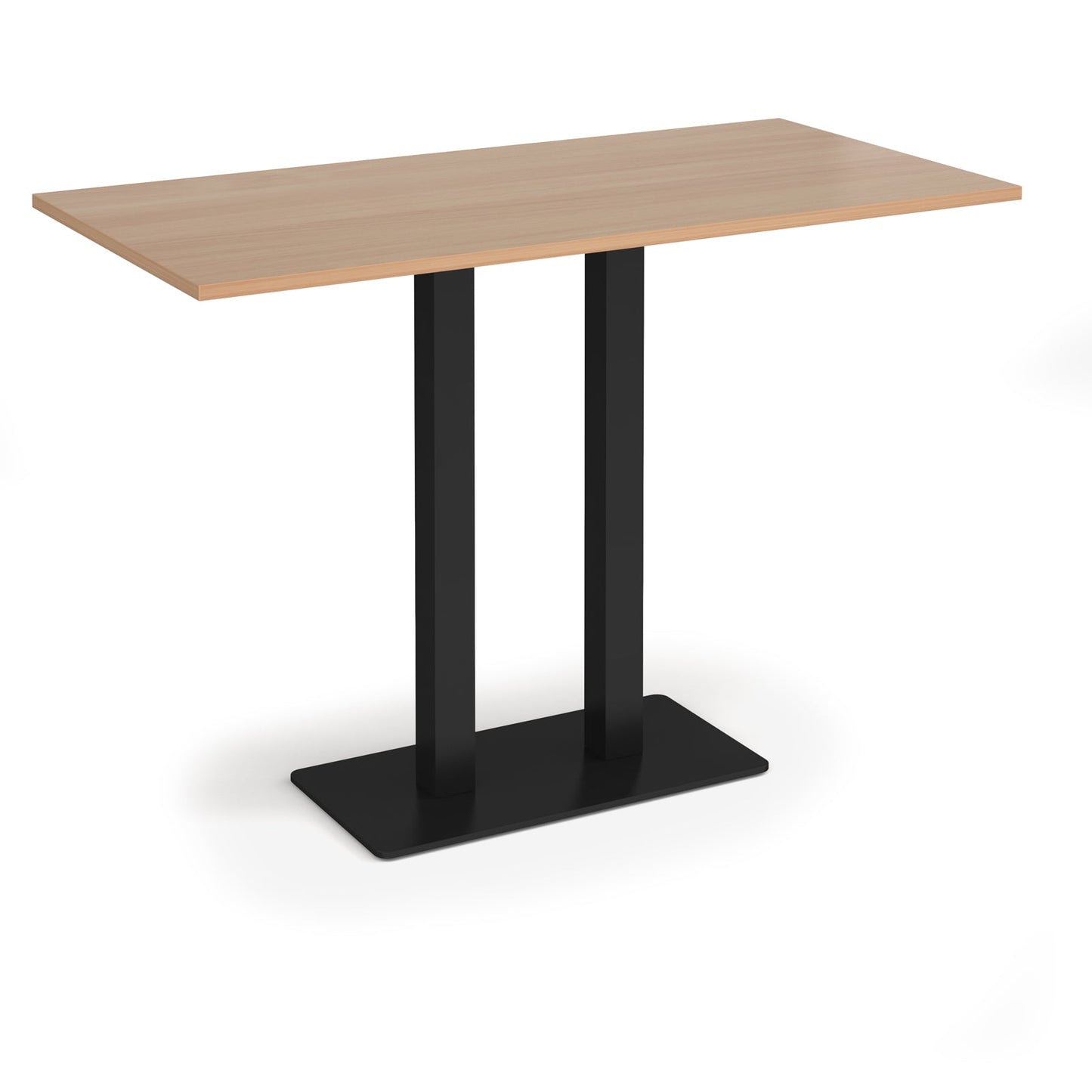 Eros rectangular poseur table with twin uprights