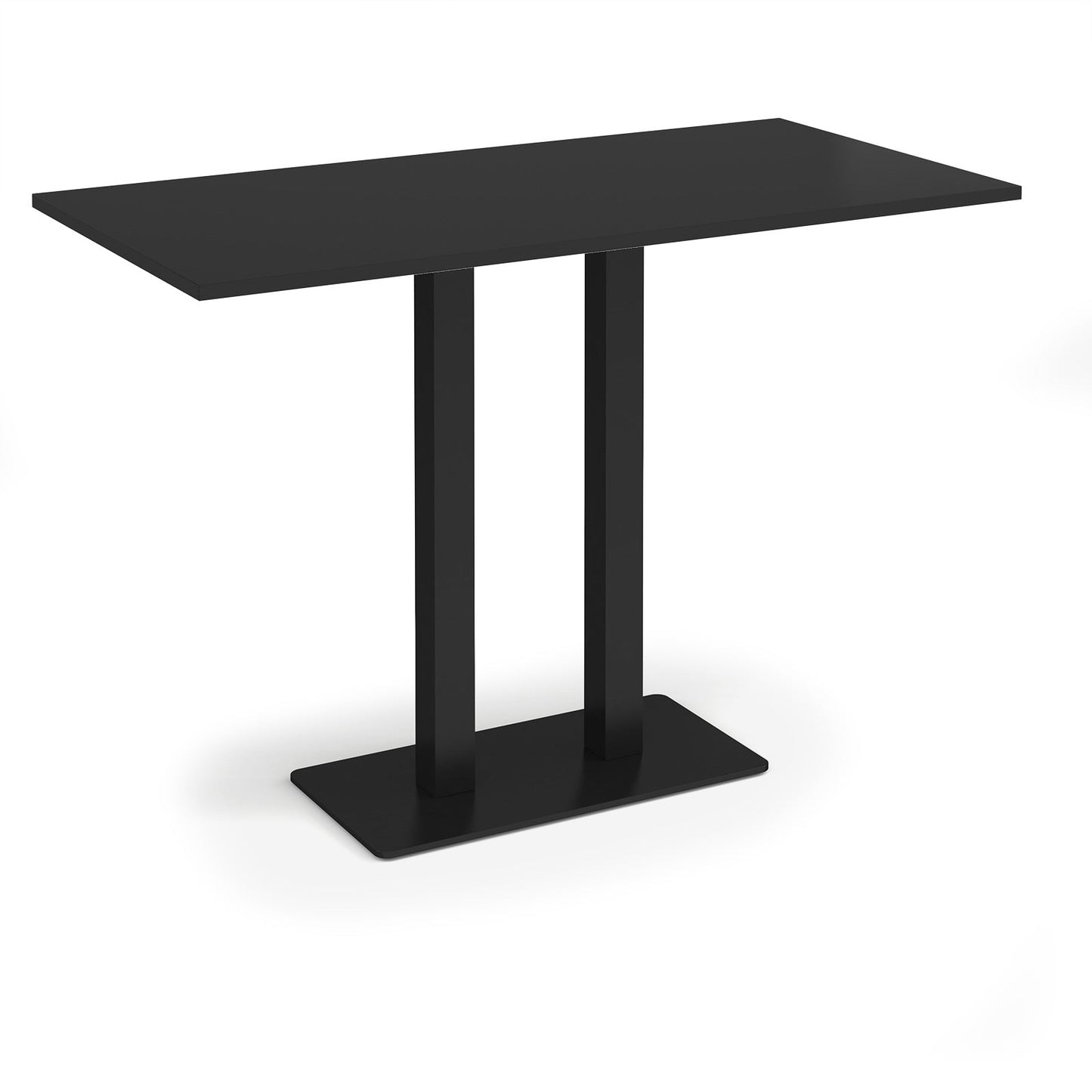 Eros rectangular poseur table with twin uprights