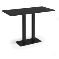 Eros rectangular poseur table with twin uprights