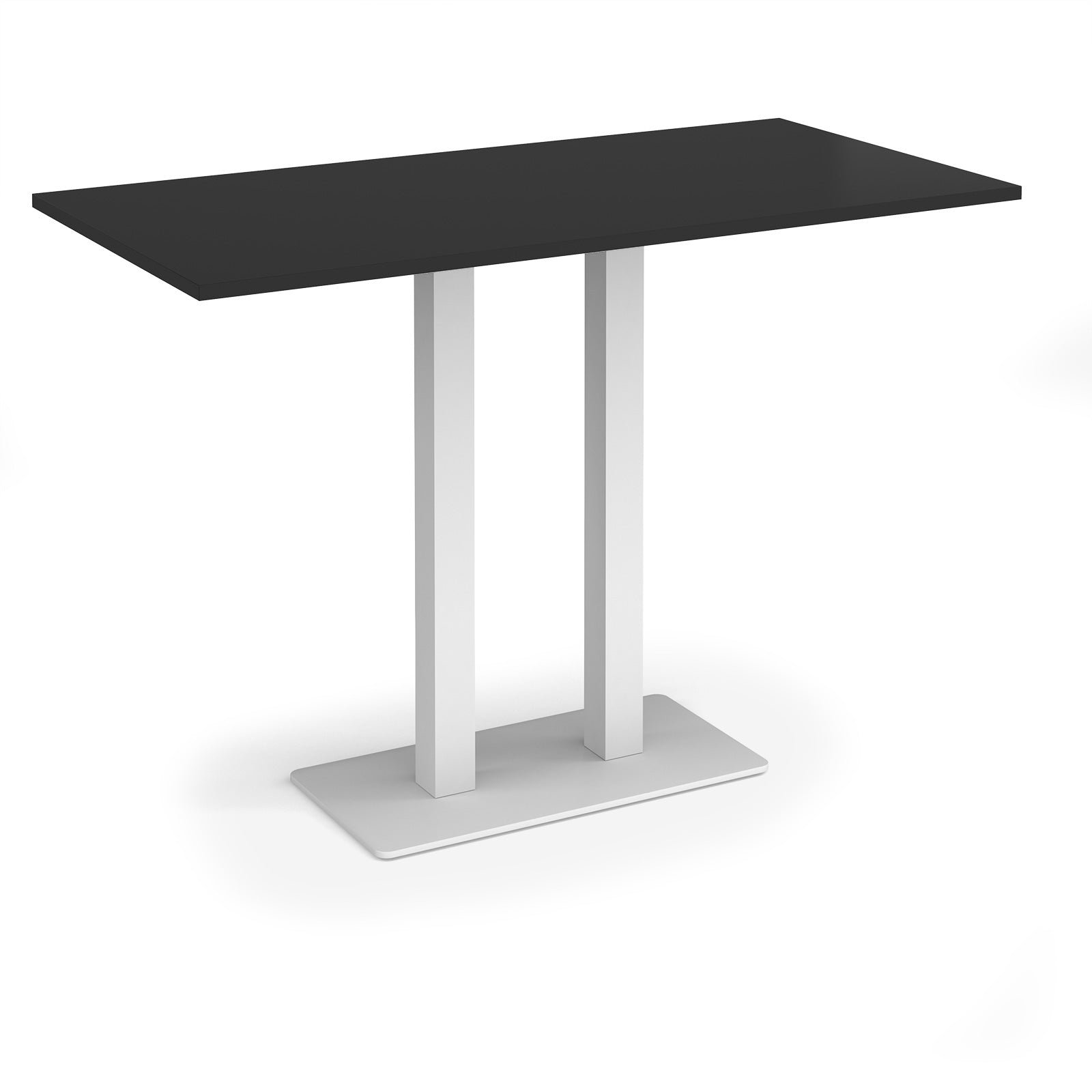 Eros rectangular poseur table with twin uprights